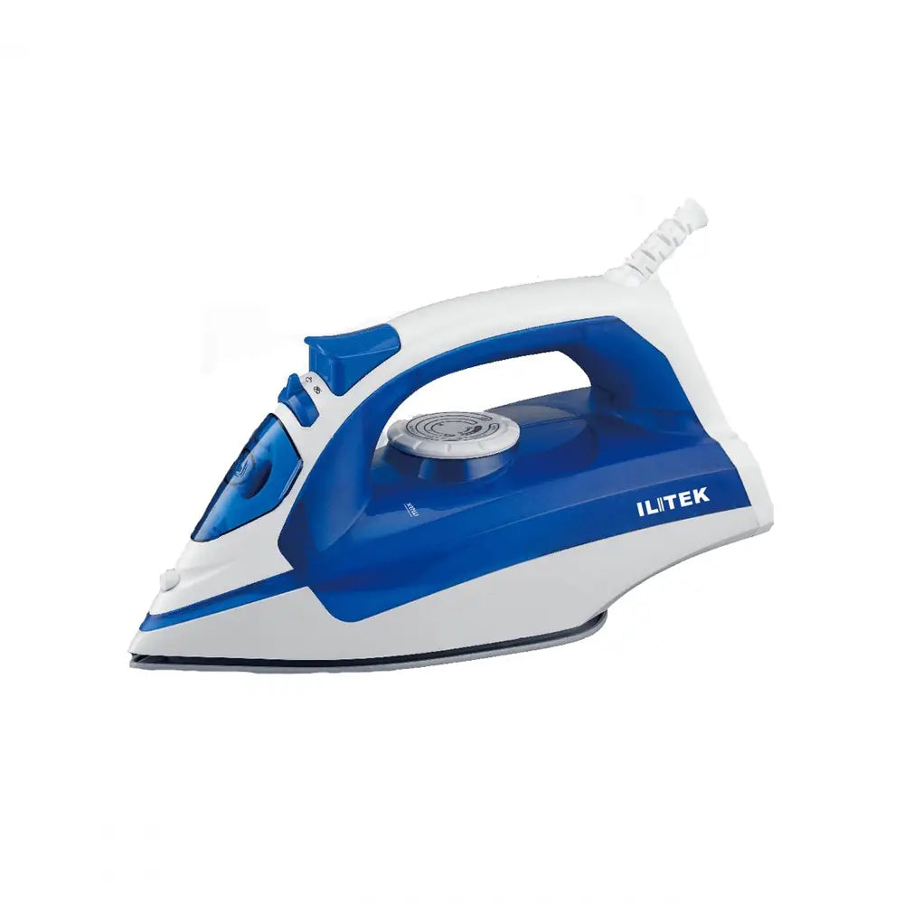 ILITEK Blue Ceramic Steam Iron with 2200W Power