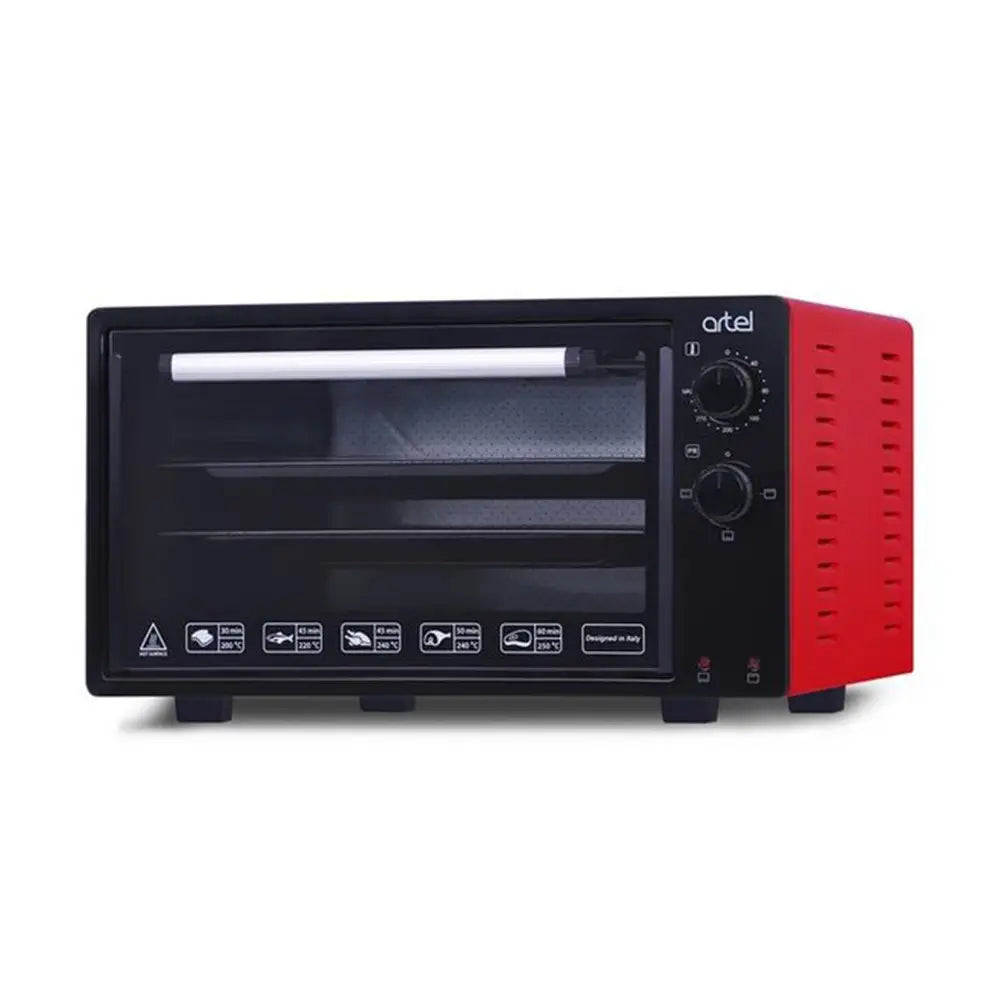 ARTEL Electric Oven MD 3216 L Black-Red 1450W with Timer