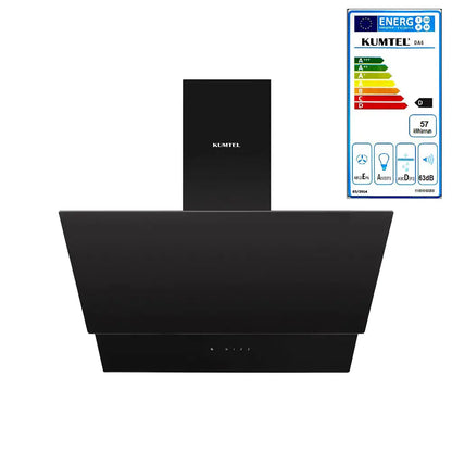 KUMTEL DA6-835 Black Kitchen Range Hood with Sensor Control