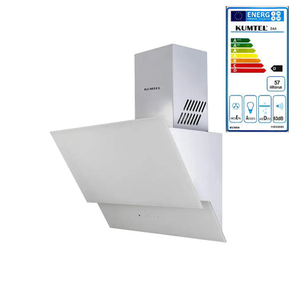 Kumtel DA6-835 White Kitchen Hood with Touch Control
