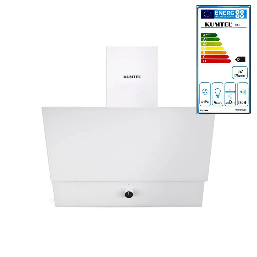 KUMTEL DA6-830 White Mechanical Kitchen Exhaust Fan