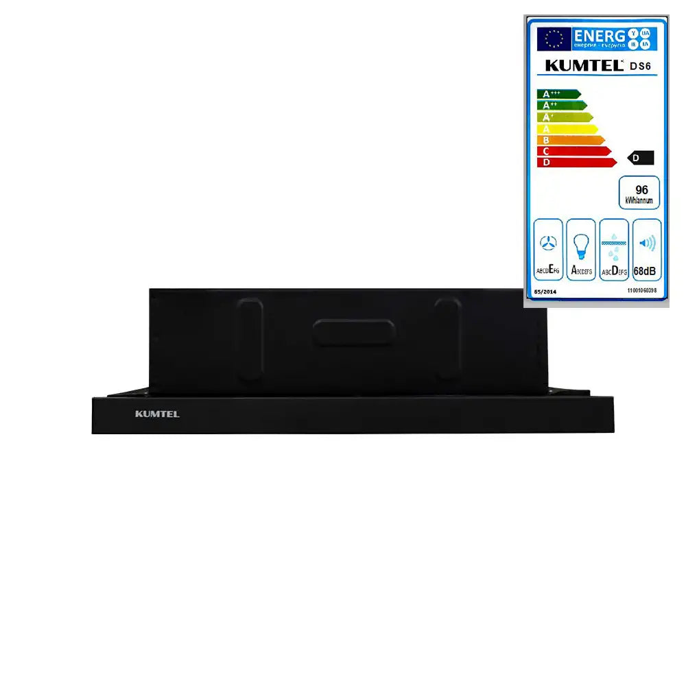 Luxell Built-In Kitchen Hood with Aluminum Filter, 450 m3/h Airflow
