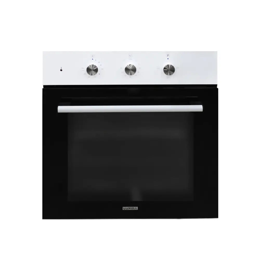 Luxell Built-In Oven 56L White with Timer and Dual Heating