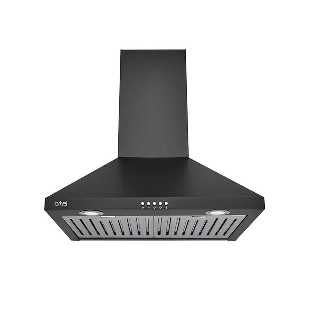 ARTEL Prima Black Kitchen Extractor Hood - Compact & Efficient