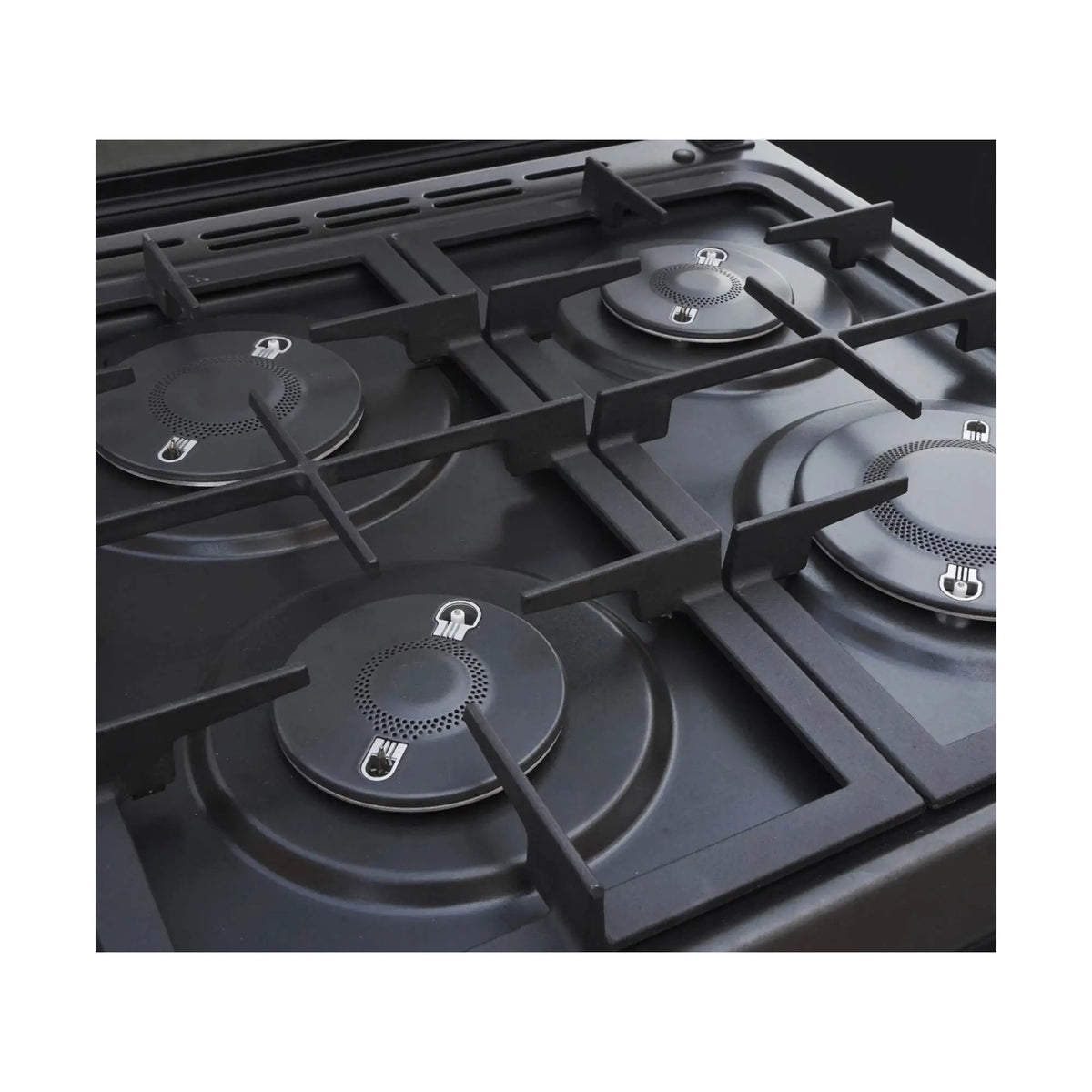 ARTEL Simfoniya 04-E Black Matte Gas Stove with Oven