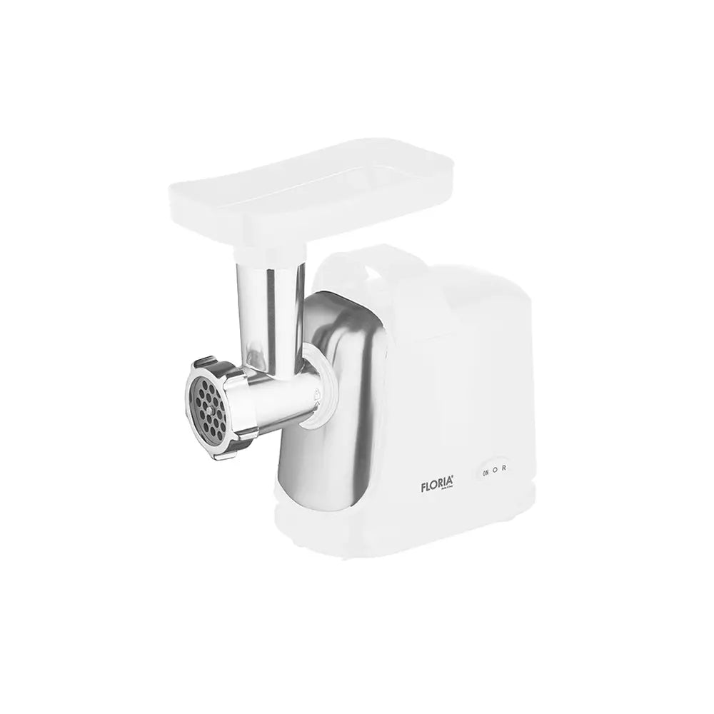 FLORIA Meat Grinder with Sausage Attachments White 1.5kg/min