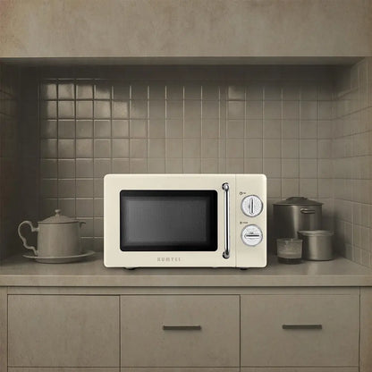 KUMTEL 20L Retro Microwave Oven 700W Mechanical Control