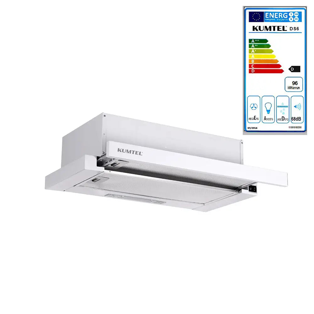 KUMTEL DS6-905A Built-In Kitchen Exhaust Fan, White