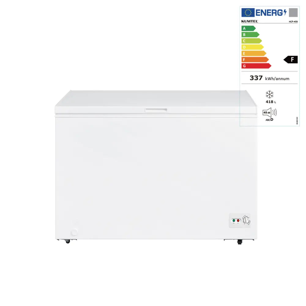KUMTEL HCF-450 Upright Freezer 418L Energy Class F