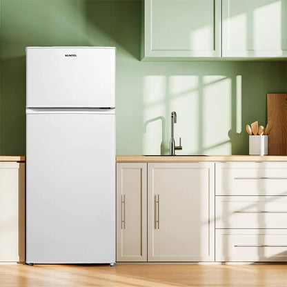 KUMTEL 2-Door Refrigerator with Freezer, 204L Capacity