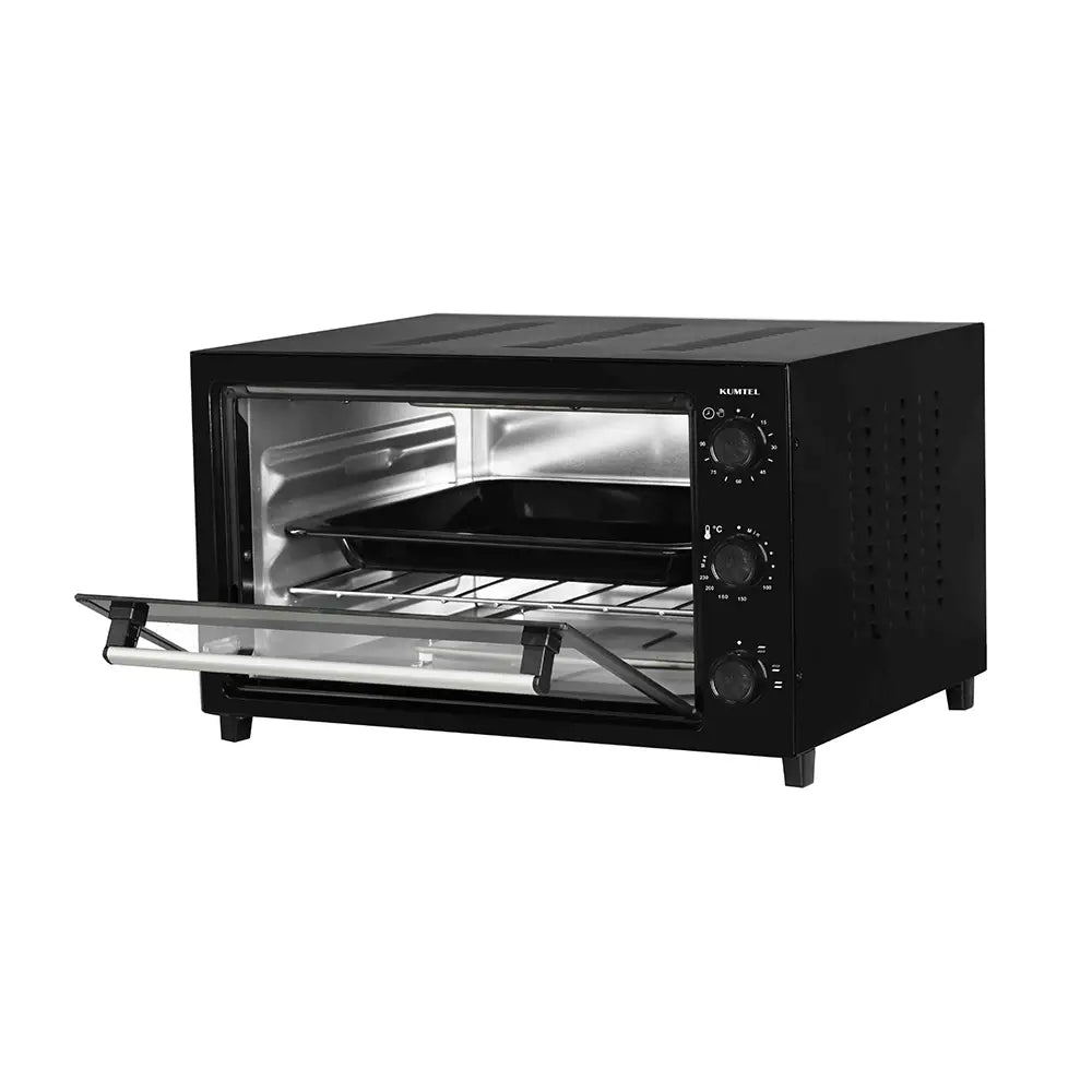 KUMTEL Electric Oven KF-5320 Black with Timer & Baking