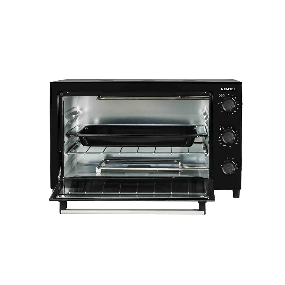 KUMTEL Electric Oven KF-5320 Black with Timer & Baking