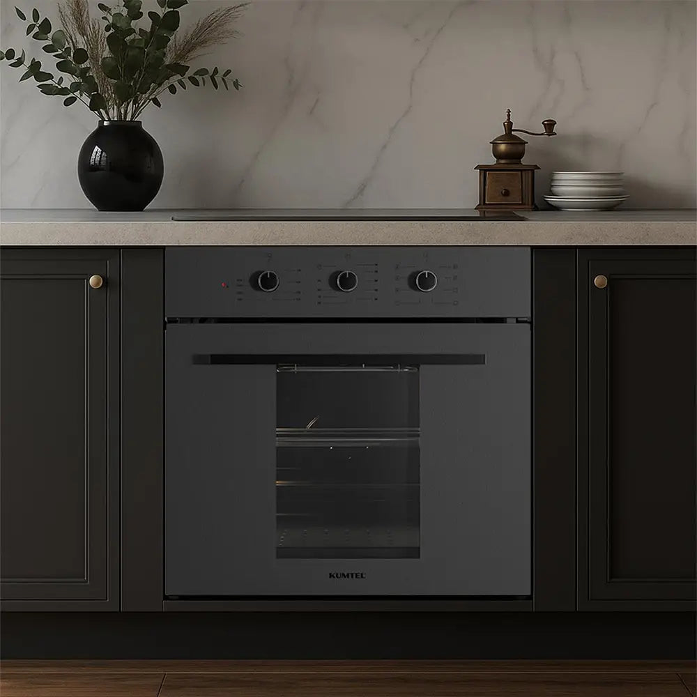KUMTEL Built-In Oven B66-SF2 Magic Glass, Compact 55cm