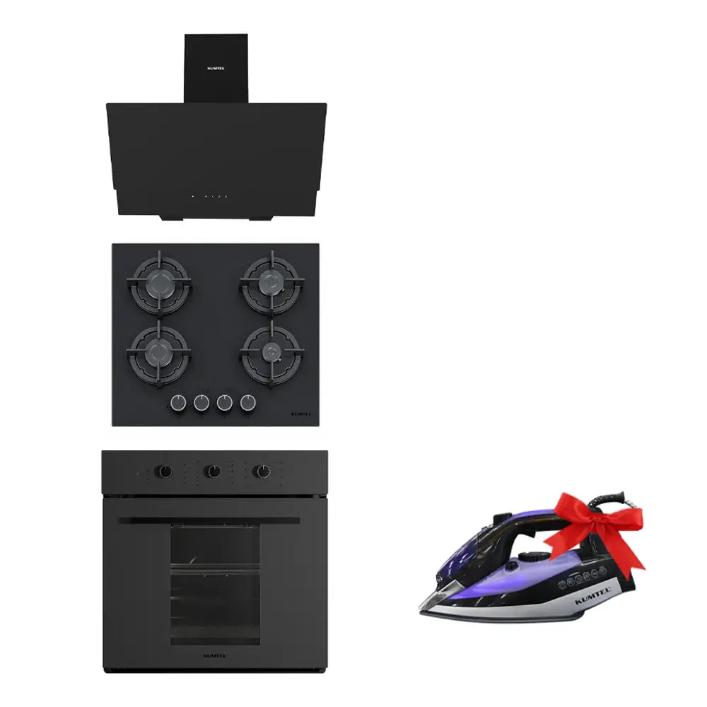KUMTEL Built-In Oven B66-SF2 Magic Glass, Compact 55cm