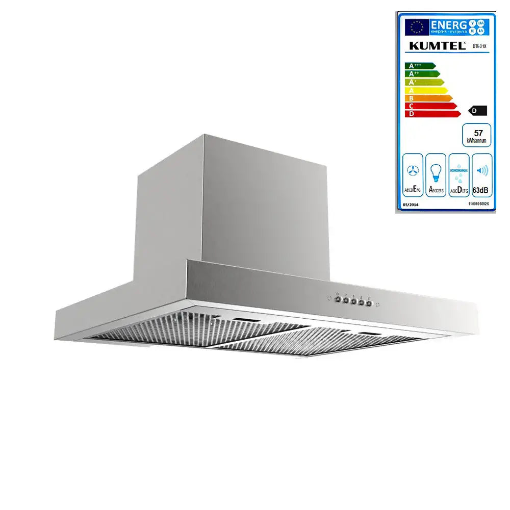 KUMTEL DT6-31 INOX Stainless Steel Kitchen Exhaust Fan