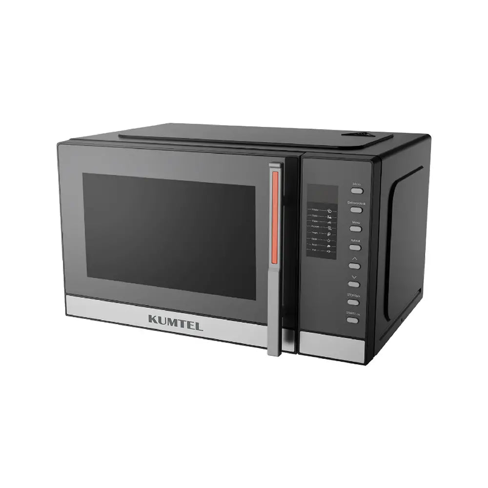 Kumtel 23L Gray Microwave Oven with Grill and Touch Control