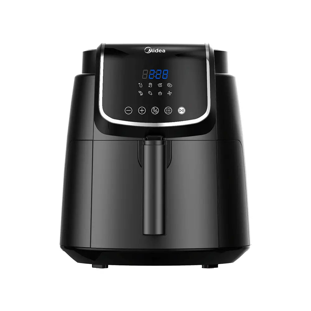 MIDEA 4L Black Air Grill with Timer and Auto Shutoff