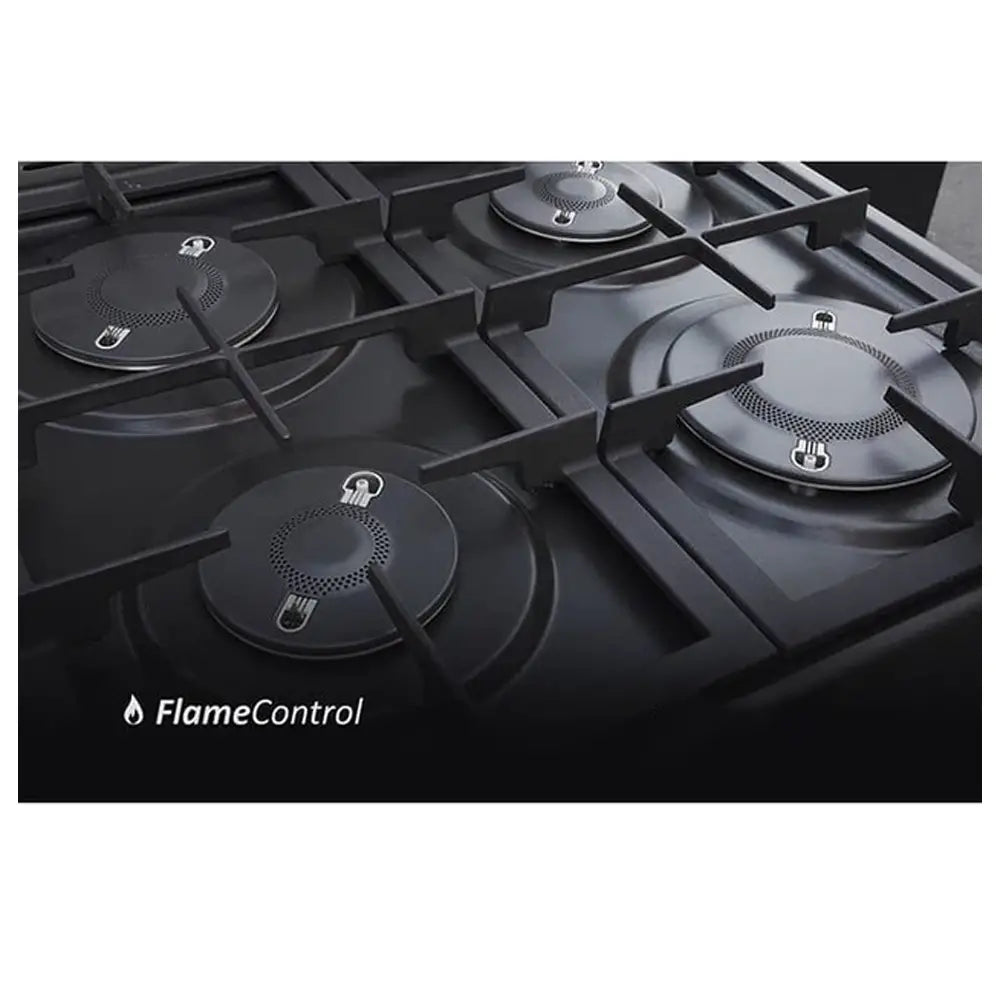 ARTEL APETITO 04-E Matte Black Gas Stove for Home Cooking