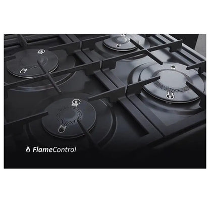 ARTEL APETITO 04-E Matte Black Gas Stove for Home Cooking