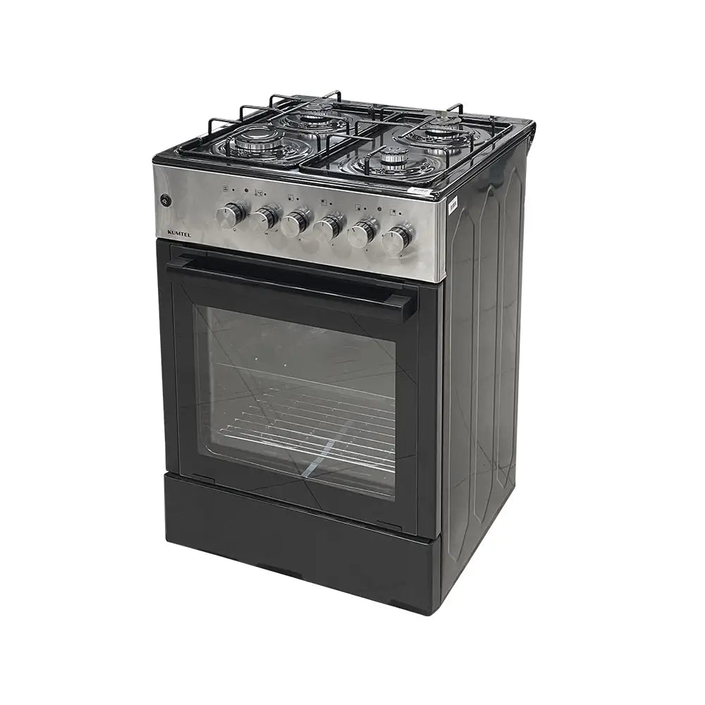 KUMTEL LF662S-40F INOX Black Gas Stove 0.57m x 0.9m