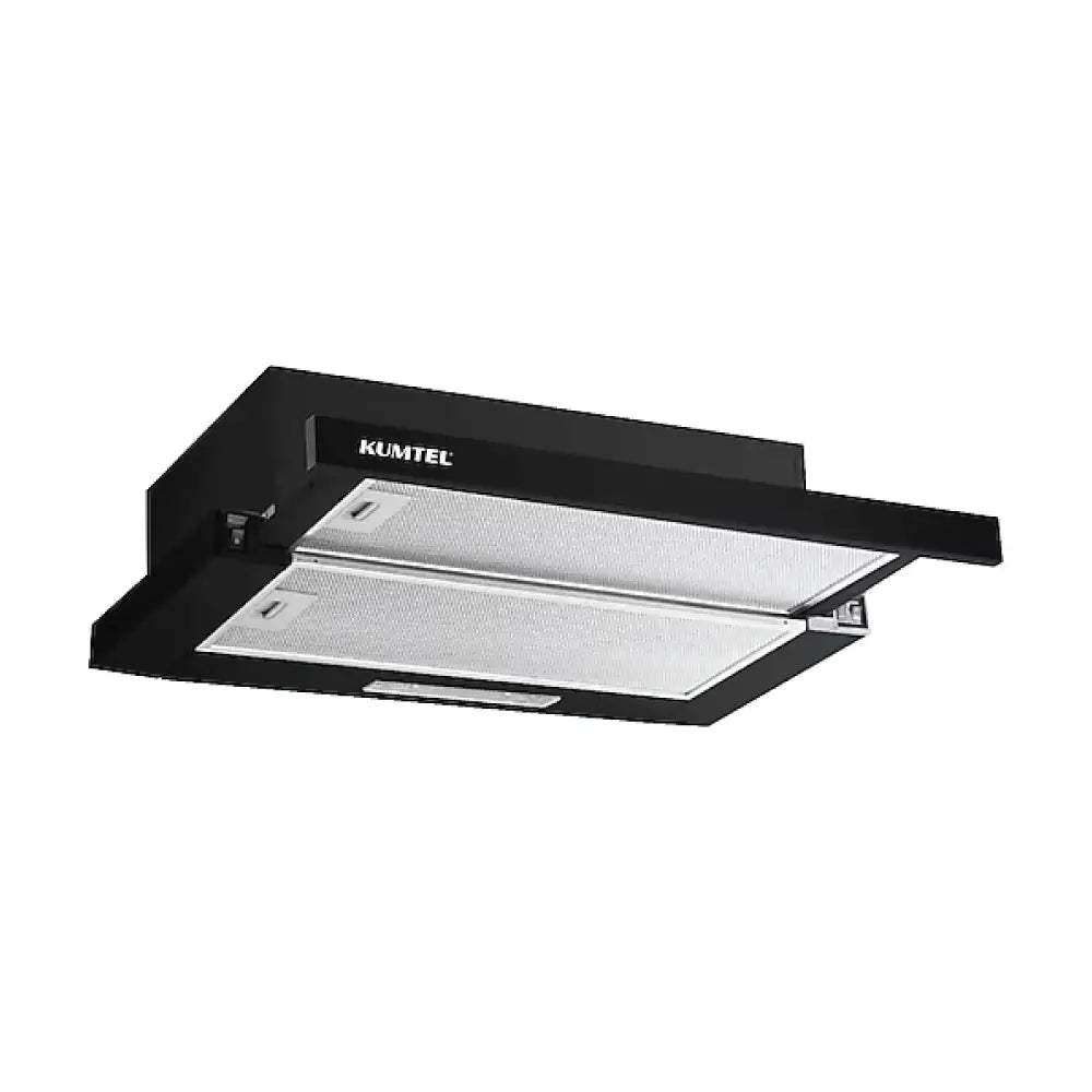 Luxell Built-In Kitchen Hood 60cm Black Glass