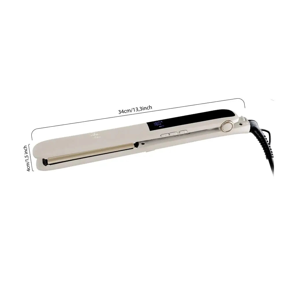 Fashion Ceramic Hair Straightener Cream-Gold 210°C