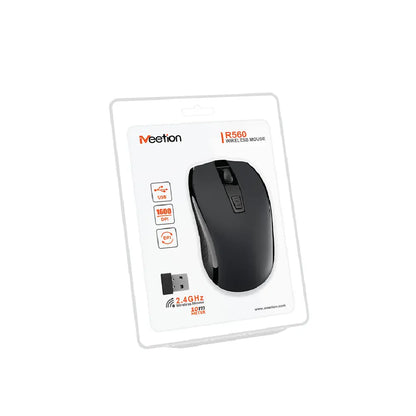 MEETION R560 Black Wireless Mouse Compact Design