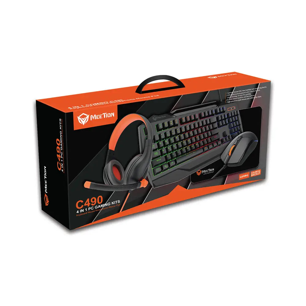 Meetion C505 Wired 4-in-1 Gaming Kit for Gamers