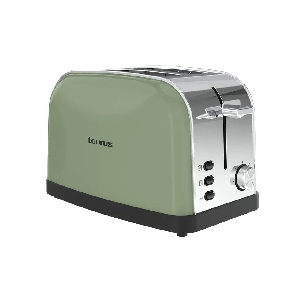 Taurus Vintage II Olive Toaster with 7 Toast Settings