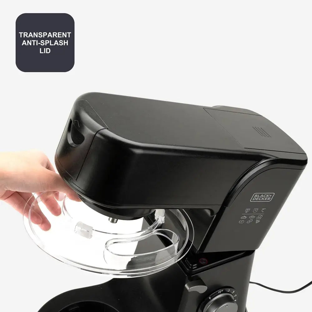 Black+Decker BXKM1001E Stand Mixer in Black