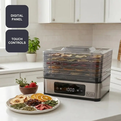 Black+Decker BXDE401E Food Dehydrator for Healthy Snacks