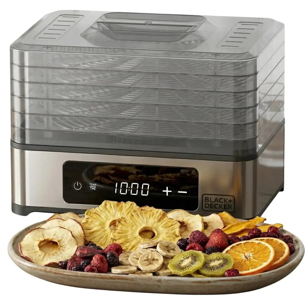 Black+Decker BXDE401E Food Dehydrator for Healthy Snacks