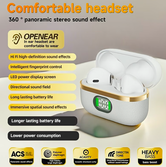 Wireless Earbuds – Hi‑Fi Sound &amp; LED Display Case - ayq