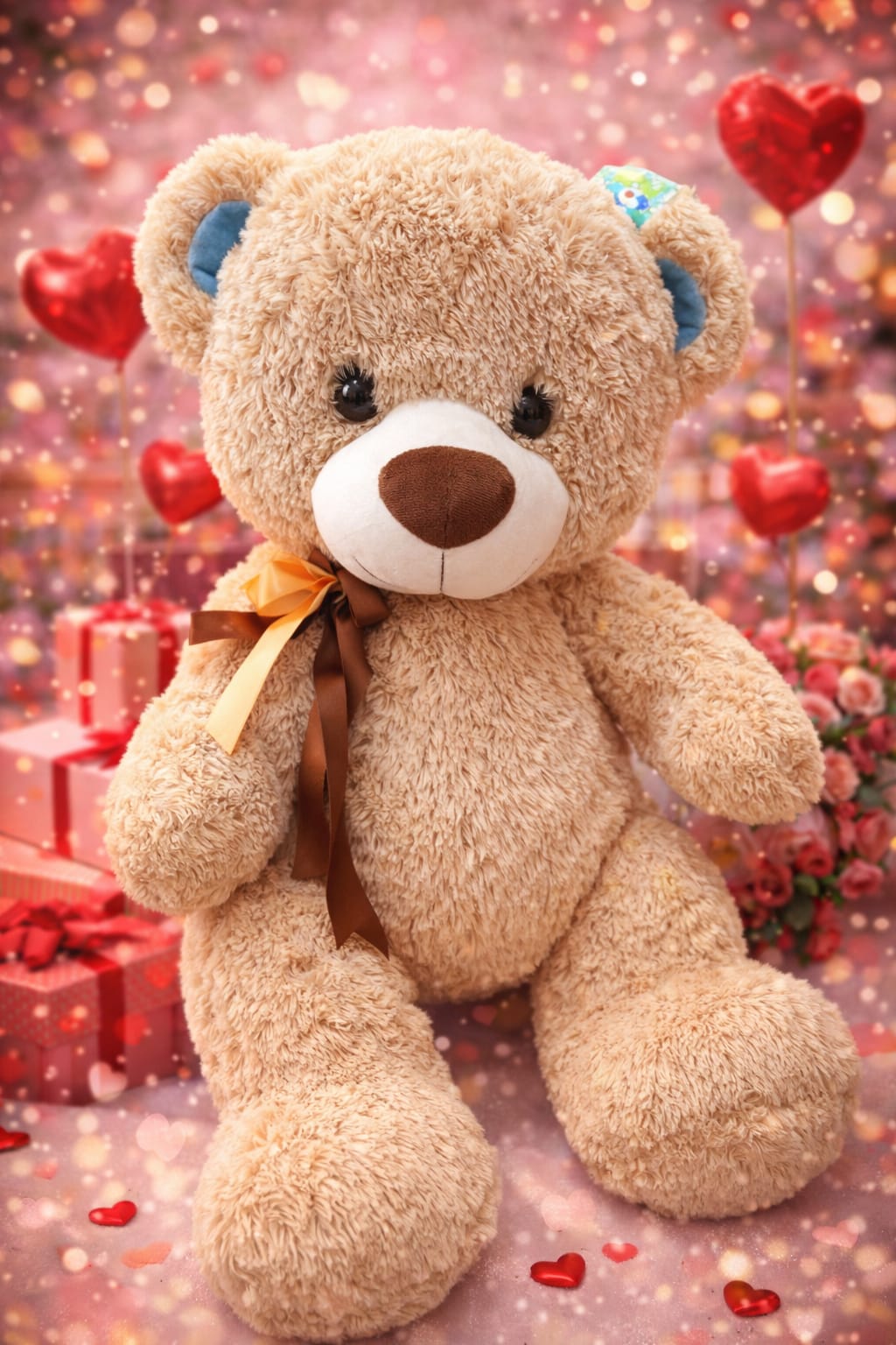 Soft teddy bear TEDDY brown - ayq