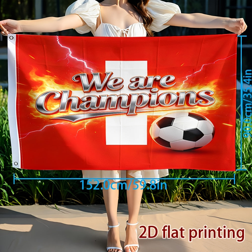Swiss Flag Polyester Decorative Banner for Sports Events