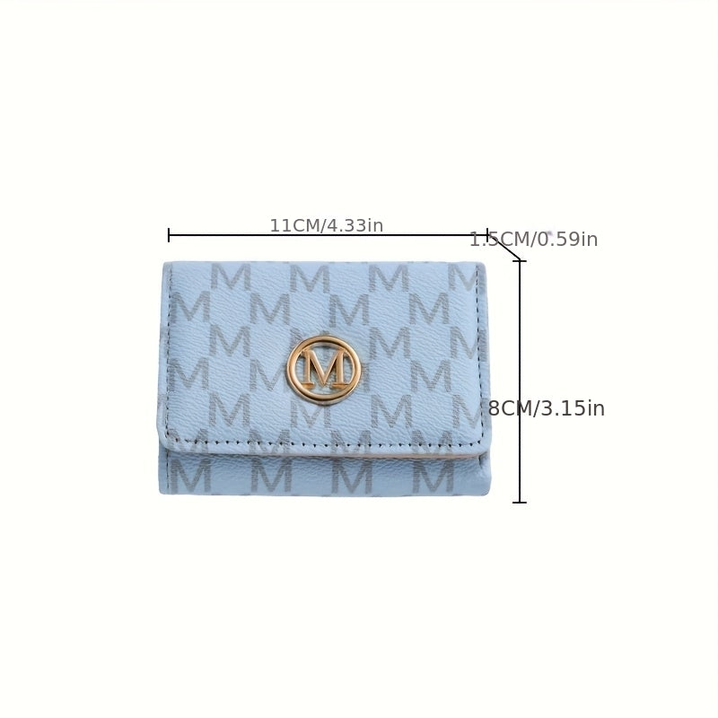2025 New Women's Wallet Short European and American PU High-end Coin Purse Printed Multi Card Slot  Wallet Wallet Card Holder