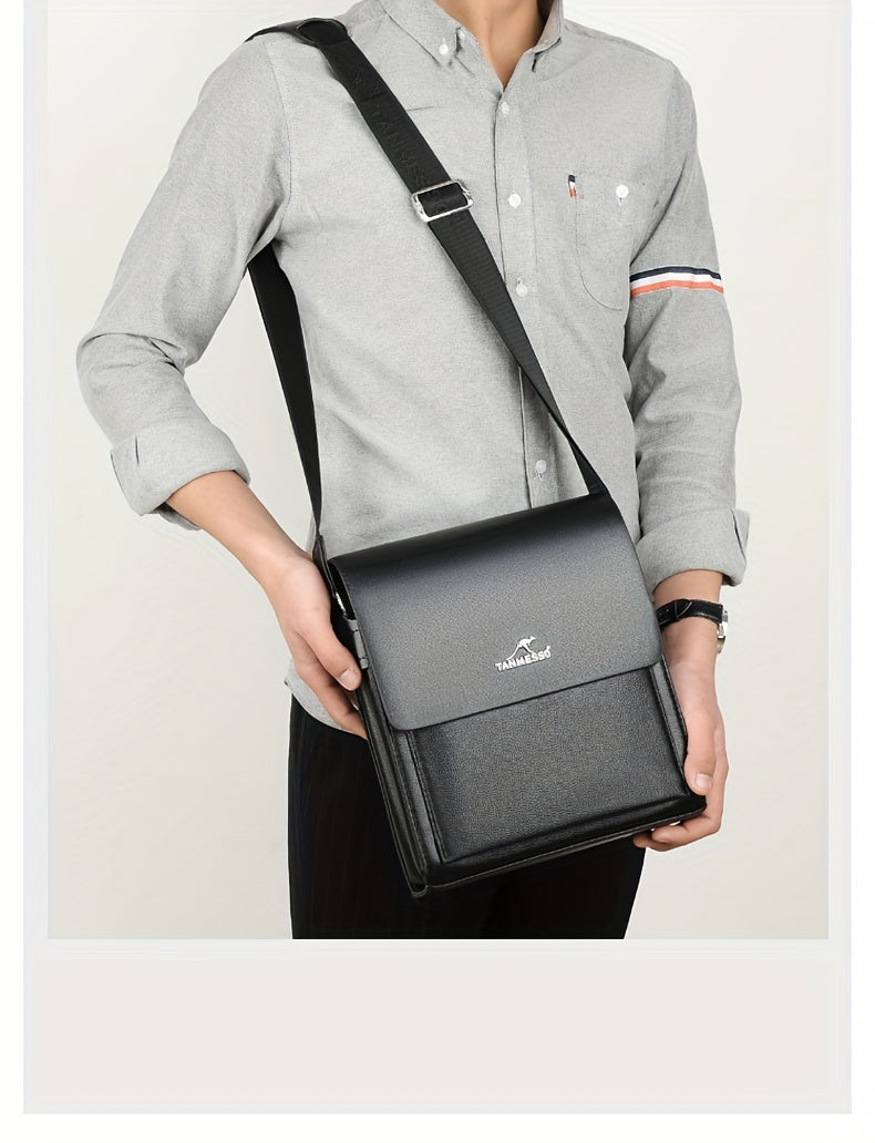 Double layered design Men's bag shoulder bag crossbody bag business bag Men's bag casual backpack small bag trendy bag suitable for travel and work