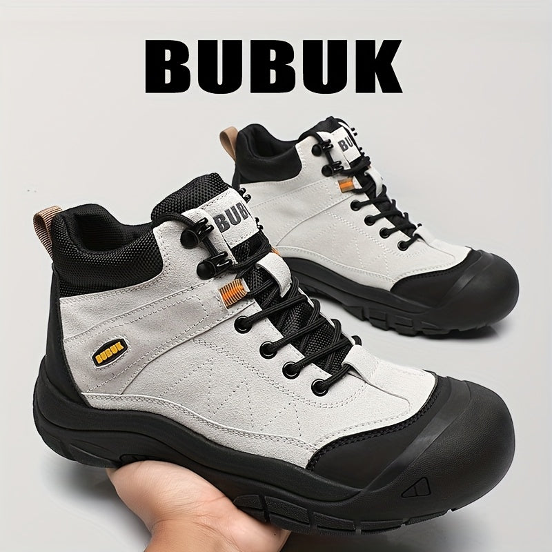 Men's Versatile Mid-Top Lace-Up Casual Outdoor Boots
