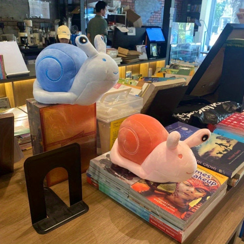 Cute Snail Plush Interactive Toy Figures, Soft Polyester Snail Pillow, 4 Seasons Gift for , Birthday Present, 4 Colors (Yellow, Pink), Ideal for Everyday Play and Comfortable Hugging