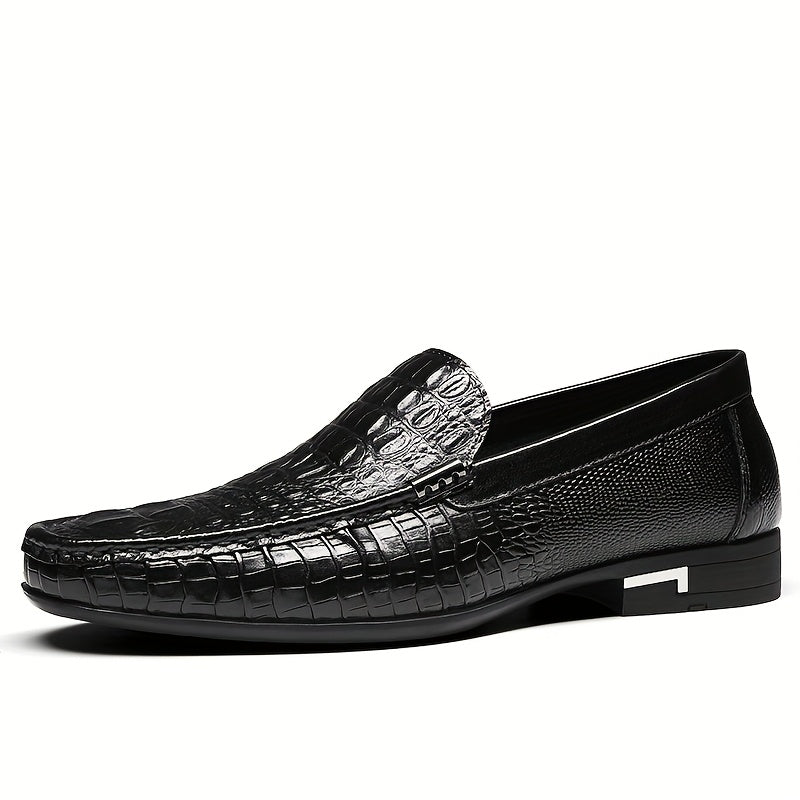 Men's Slip-On Business Casual Shoes - PU Upper, All-Season