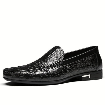 Men's Slip-On Business Casual Shoes - PU Upper, All-Season