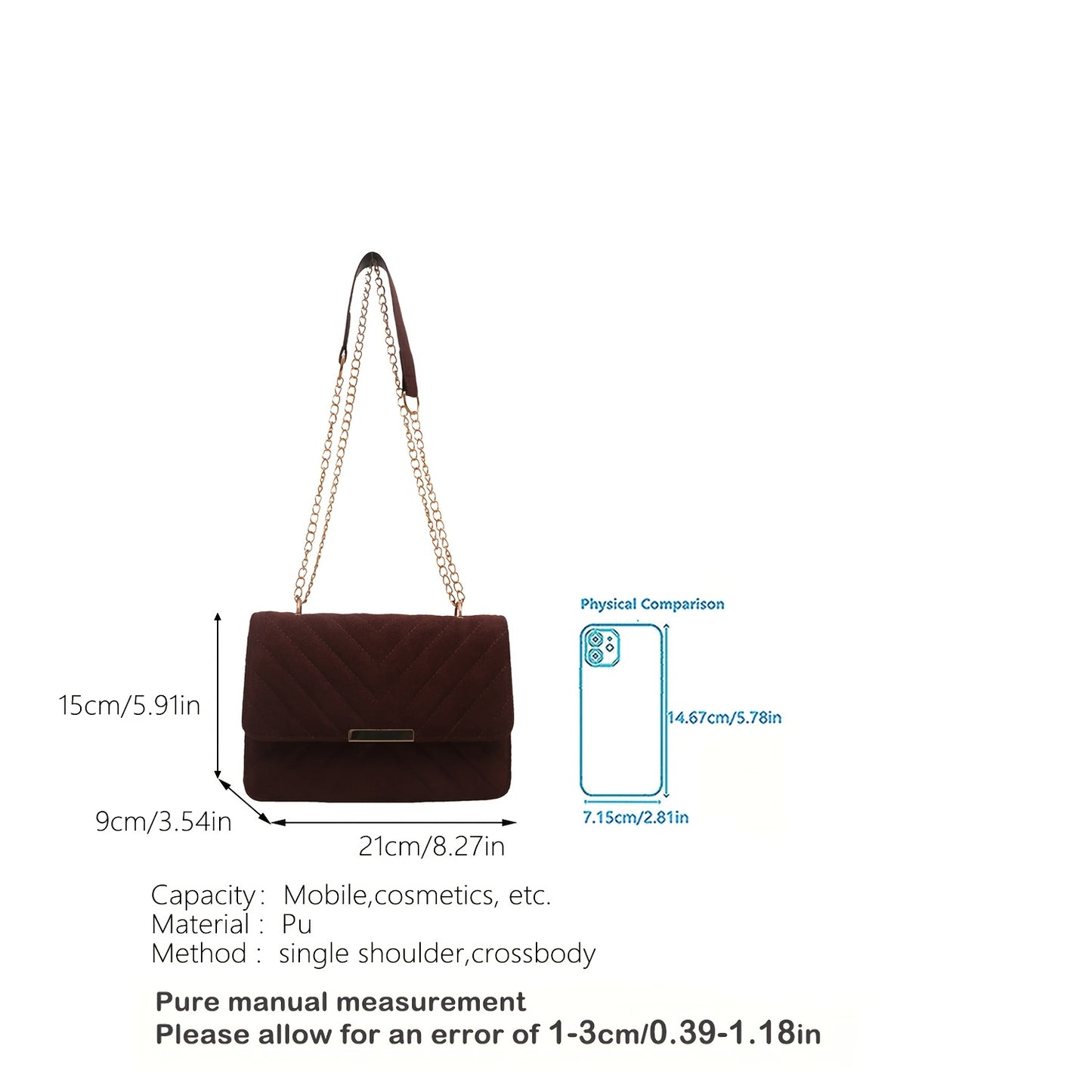 2025 Spring New Stylish Small Square Bag, Retro Fashion, Minimalist Niche Handbag for Women, Suitable for Commuting And Crossbody Use