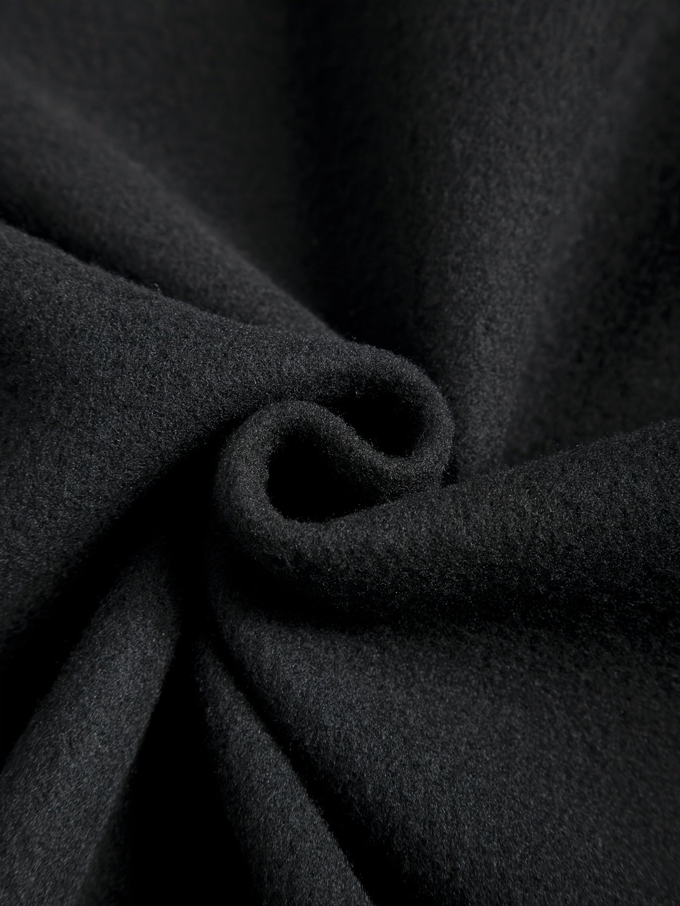 Men'S Stand Collar Zipper Jacket, Fashion Solid Color, Long Sleeve, Fleece, Soft, Casual, Polyester, with Zipper Pocket, for Daily, Sports, Fitness