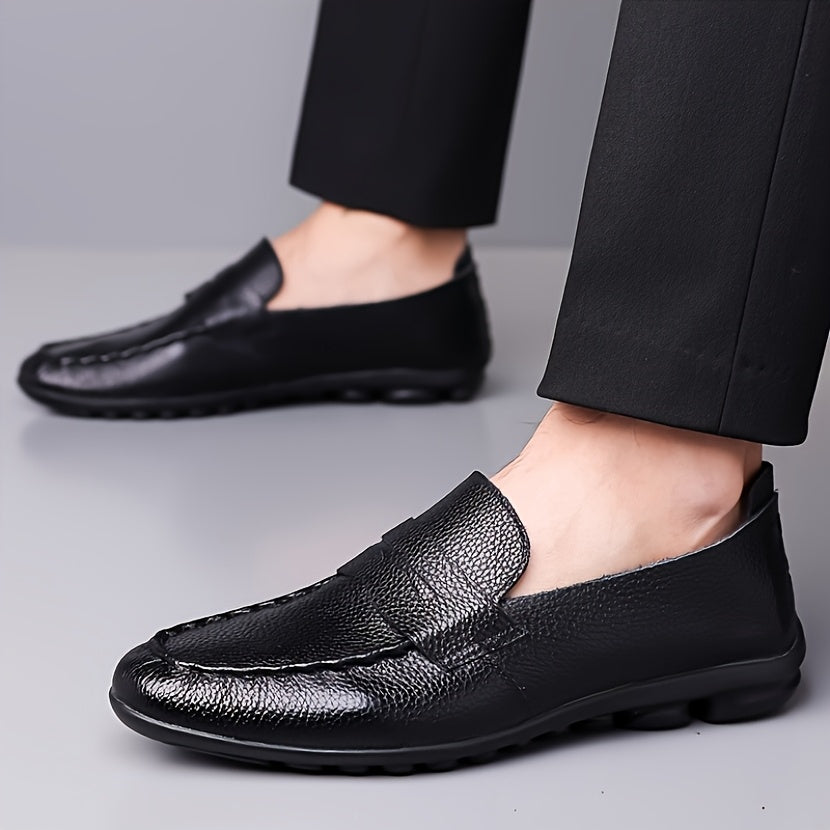 Men's Classic Low-Cut Business Shoes - Comfortable Formal Slip-Ons