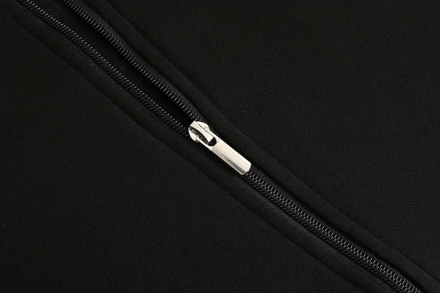 Warm High Neck Jacket, Men's Casual Slant Pocket Zip Up Athletic Jacket For Fall Winter