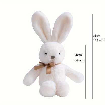 Easter Bunny Bow Tie Cartoon Rabbit Doll Cute Soft Cream Bunny Plush Toy Stuffed Animals Doll for Birthday Gift