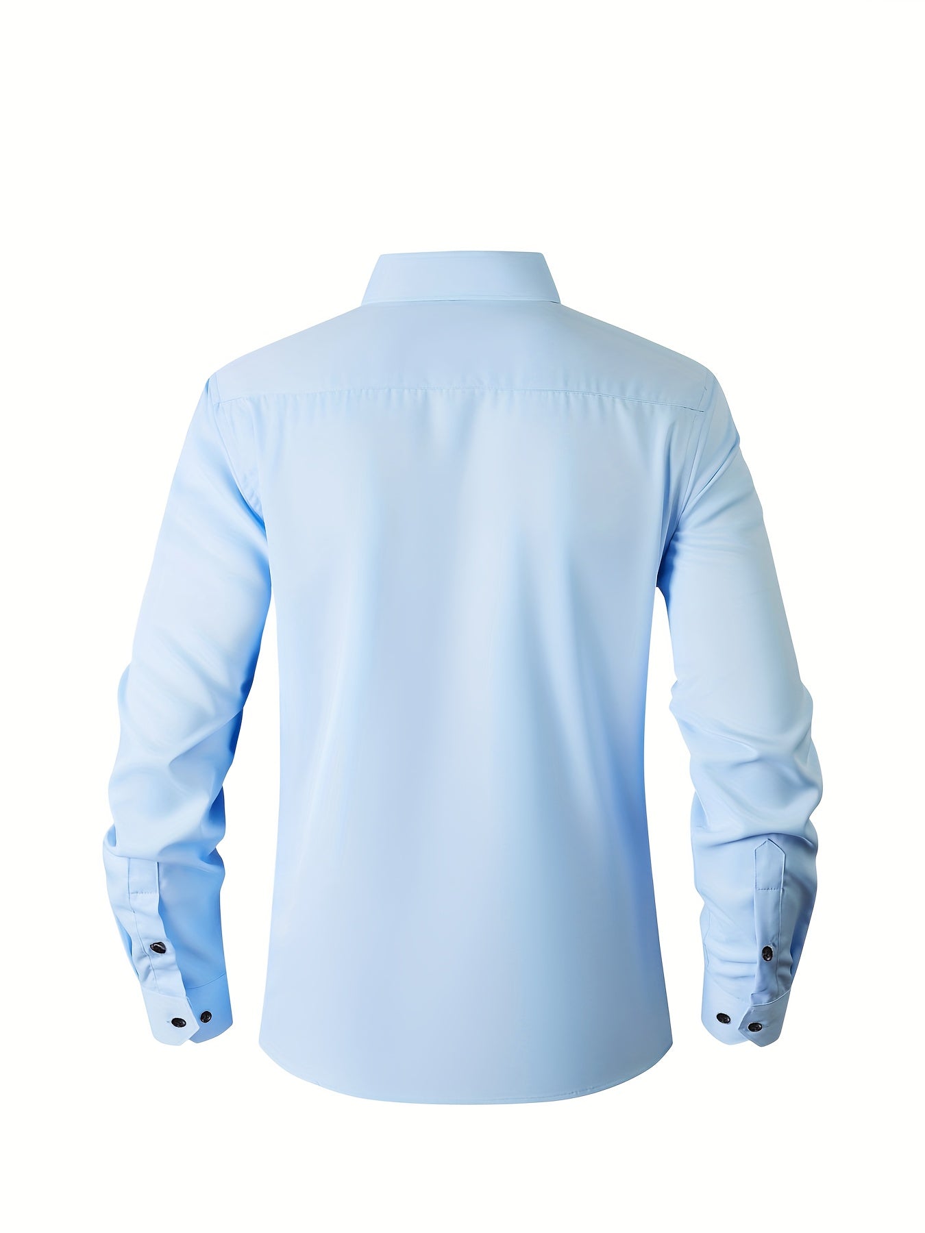 Boys' Slim Fit Long Sleeve Formal Dress Shirt with Stretch