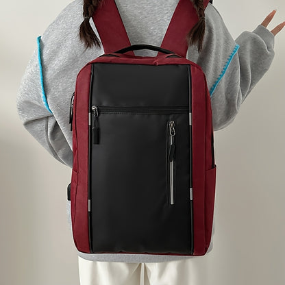Three-piece minimalist computer backpack set, consisting of a lightweight shoulder bag, chest bag, and wallet, suitable for daily commuting and business use