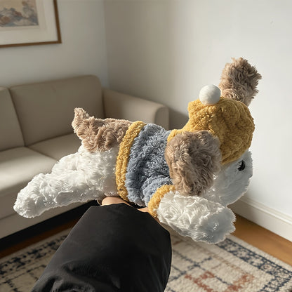 Adorable Plush Toy in The Shape of a Dog, Perfect for Cuddling. This Soft Stuffed Animal Serves As a Decorative Pillow And Makes a Great Companion. Ideal As a Gift for Birthdays And Holidays for Loved Ones