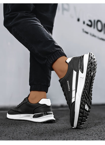 Men's Breathable Walking Shoes, Camping Shoes, Training Shoes, Casual Shoes, Large Size Classic Low-Top Skate Shoes, Daily Commute Lace-Up Student Casual Sneakers for All Seasons - ayq